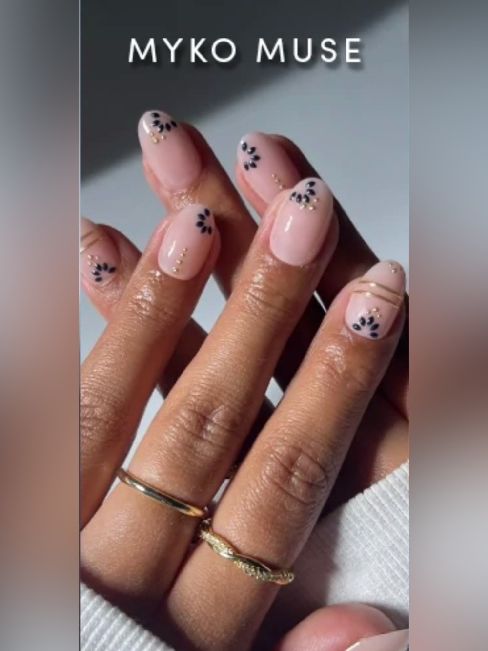 GLAMNETIC myko muse Press-On Nails Pink & Clear - Picture 2 of 2